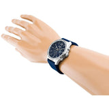 Hugo Boss Professional Chronograph Blue Dial Blue Silicone Strap Watch for Men - 1513526 Authentic Buy Shop Now