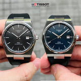 Tissot PRX Powermatic 80 Black Dial Black Leather Strap Watch for Men - T137.407.16.051.00 Authentic Buy Shop Now