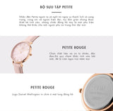 Daniel Wellington Petite Rouge Pink Dial Pink Leather Strap Watch For Women - DW00100511 Authentic Buy Shop Now