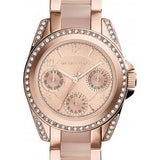Michael Kors Blair Rose Gold Dial Two Tone Steel Strap Watch for Women - MK6175 Authentic Buy Shop Now