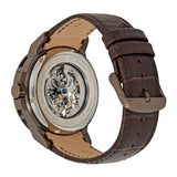 Maserati Ingegno Automatic White Skeleton Dial Brown Leather Strap Watch For Men - R8821119003 Authentic Buy Shop Now