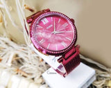Guess Soho Pink Dial Pink Mesh Bracelet Watch For Women - W0638L6 Authentic Buy Shop Now