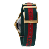 Gucci Le Marche des Merveilles Green & Red Dial Green & Red NATO Strap Unisex Watch - YA126487 Authentic Buy Shop Now