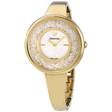 Swarovski Crystalline Bracelet White Dial Gold Steel Strap Watch for Women - 5269253 Authentic Buy Shop Now