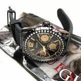 Guess Starlight Black Dial Black Rubber Strap Watch for Women - W0846L1 Authentic Buy Shop Now