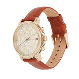 Tommy Hilfiger Claudia Rose Gold Dial Brown Leather Strap Watch for Women - 1781818 Authentic Buy Shop Now