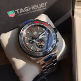 Tag Heuer Formula 1 Chronograph Indy 500 Special Edition Grey Dial Silver Steel Strap Watch for Men - CAZ1016.EB0058 Authentic Buy Shop Now