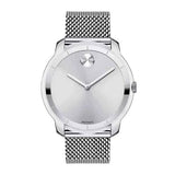 Movado Bold Silver Dial Silver Mesh Bracelet Watch For Men - 3600260 Authentic Buy Shop Now