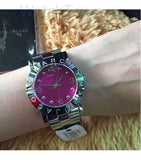 Marc Jacobs Amy Pink Dial Silver Steel Strap Watch for Women - MBM8623 Authentic Buy Shop Now