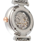Emporio Armani Gianni T Bar Silver Skeleton Dial Two Tone Strap Watch For Women - AR1992 Authentic Buy Shop Now