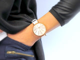 Calvin Klein Equal Silver Dial White Leather Strap Watch for Women - K3E236L6 Authentic Buy Shop Now