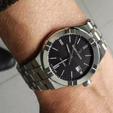 Maurice Lacroix Aikon Automatic Black Dial Silver Steel Strap Watch For Men - AI6008-SS002-330-1 Authentic Buy Shop Now