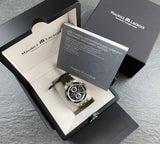 Maurice Lacroix Aikon Chronograph Black Dial Green Leather Strap Watch for Men - AI1018-PVB21-330-1 Authentic Buy Shop Now