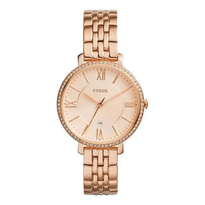 Fossil Jacqueline Rose Gold Dial Rose Gold Steel Strap Watch for Women - ES3546 Authentic Buy Shop Now
