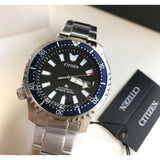 Citizen Promaster Fugu Limited Edition Diver's 200m Automatic Black Dial Silver Steel Strap Watch For Men - NY0098-84E Authentic Buy Shop Now