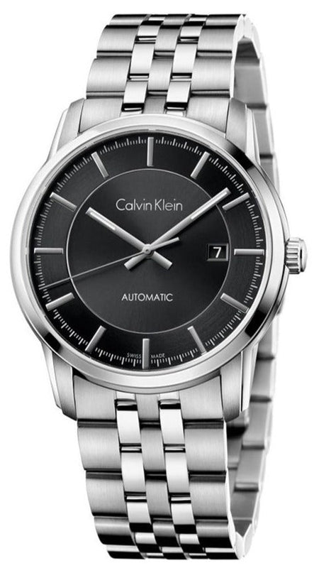 Calvin Klein Infinity Black Dial Silver Steel Strap Watch for Men - K5S34141 Authentic Buy Shop Now