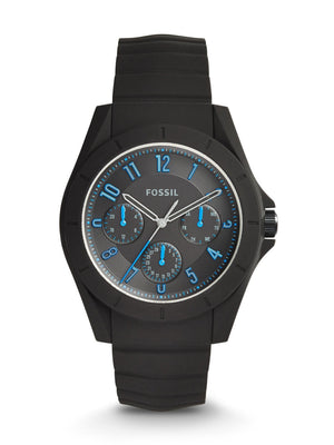 Fossil Popstastic Sport Black Dial Black Rubber Strap Watch for Men - FS5222 Authentic Buy Shop Now