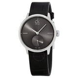 Calvin Klein Accent Black Dial Black Leather Strap Watch for Women - K2Y231C3 Authentic Buy Shop Now