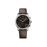 Hugo Boss Time One Black Dial Brown Leather Strap Watch for Men - 1513448 Authentic Buy Shop Now