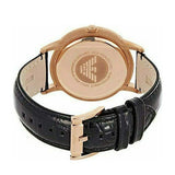 Emporio Armani Renato Quartz Black Dial Black Leather Strap Watch For Men - AR2425 Authentic Buy Shop Now