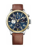 Tommy Hilfiger Sport Multifunction Blue Dial Brown Leather Strap Watch for Men - 1791137 Authentic Buy Shop Now