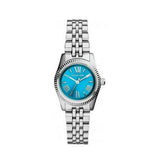 Michael Kors Lexington Quartz Blue Dial Silver Steel Strap Watch For Women - MK3328 Authentic Buy Shop Now