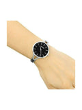 Calvin Klein Graphic Black Dial Silver Steel Strap Watch for Women - K7E23141 Authentic Buy Shop Now