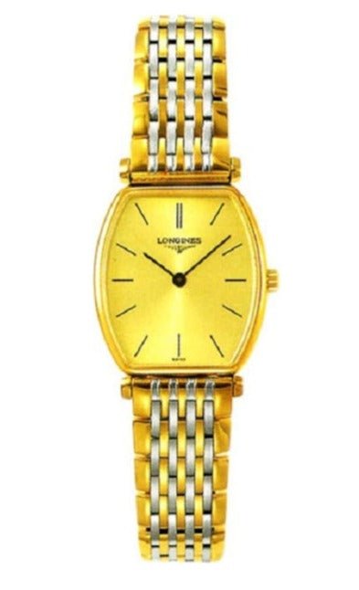Longines La Grande Classique Tonneau 22 Yellow Gold Watch for Women - L4.205.2.32.7 Authentic Buy Shop Now