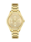 Hugo Boss Grand Course Gold Dial Gold Steel Strap Watch for Women - 1502584 Authentic Buy Shop Now