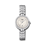 Tissot T Lady Flamingo Diamonds White Dial Silver Steel Strap Watch For Women - T094.210.11.116.01 Authentic Buy Shop Now