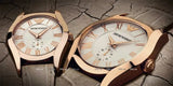 Emporio Armani Valente Analog Beige Dial Beige Leather Strap Watch For Men - AR1667 Authentic Buy Shop Now