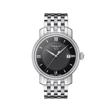 Tissot Bridgeport Black Dial Silver Steel Strap Watch For Women - T097.010.11.058.00 Authentic Buy Shop Now