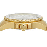 Fossil Blue Dive Three Hand White Dial Gold Steel Strap Watch For Women - ES5350 Authentic Buy Shop Now