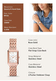 Fossil Raquel Three Hand Date White Dial Rose Gold Steel Strap Watch For Women - ES5271