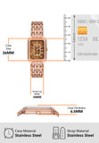Fossil Raquel Three Hand Date Brown Dial Rose Gold Steel Strap Watch For Women - ES5323