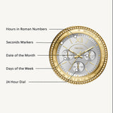 Fossil Stella Sport Multifunction Silver Dial Two Tone Steel Strap Watch for Women - ES5107 Authentic Buy Shop Now