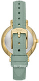 Fossil Jacqueline Analog Moonphase Mother of Pearl White Dial Green Leather Strap Watch for Women - ES5168 Authentic Buy Shop Now