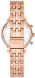 Fossil Neutra Chronograph Mother of Pearl Brown Dial Rose Gold Steel Strap Watch for Women - ES5218 Authentic Buy Shop Now