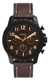 Fossil Bowman Chronograph Brown Dial Brown Leather Strap Watch for Men - FS5601 Authentic Buy Shop Now