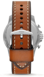 Fossil Bowman Chronograph Blue Dial Brown Leather Strap Watch for Men - FS5602 Authentic Buy Shop Now