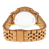 Fossil Boyfriend Chronograph Brown Dial Rose Gold Steel Strap Watch for Women - ES3494 Authentic Buy Shop Now