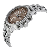 Fossil Boyfriend Chronograph Brown Dial Silver Steel Strap Watch for Women - ES3747 Authentic Buy Shop Now