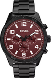 Fossil Brox Multifunction Maroon Dial Black Steel Strap Watch for Women - BQ2803 Authentic Buy Shop Now