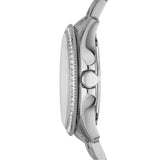 Fossil Cecile Chronograph Silver Dial Silver Steel Strap Watch for Women - AM4481 Authentic Buy Shop Now