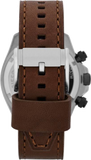 Fossil Retro Traveler Chronograph White Dial Brown Leather Strap Watch for Men - CH2886 Authentic Buy Shop Now
