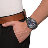 Fossil Grant Chronograph Blue Dial Grey Steel Strap Watch for Men - FS4831 Authentic Buy Shop Now