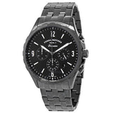 Fossil Forrester Chronograph Black Dial Grey Steel Strap Watch for Men - FS5606 Authentic Buy Shop Now
