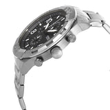 Fossil Bronson Chronograph Black Dial Silver Steel Strap Watch for Men - FS5710 Authentic Buy Shop Now