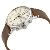 Fossil The Commuter White Dial Brown Leather Strap Watch for Men - FS5402 Authentic Buy Shop Now
