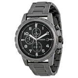 Fossil Dean Chronograph Black Dial Black Steel Strap Watch for Men - FS4721 Authentic Buy Shop Now